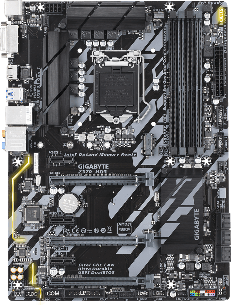 Gigabyte Z370 Hd3 Motherboard Specifications On Motherboarddb 2084